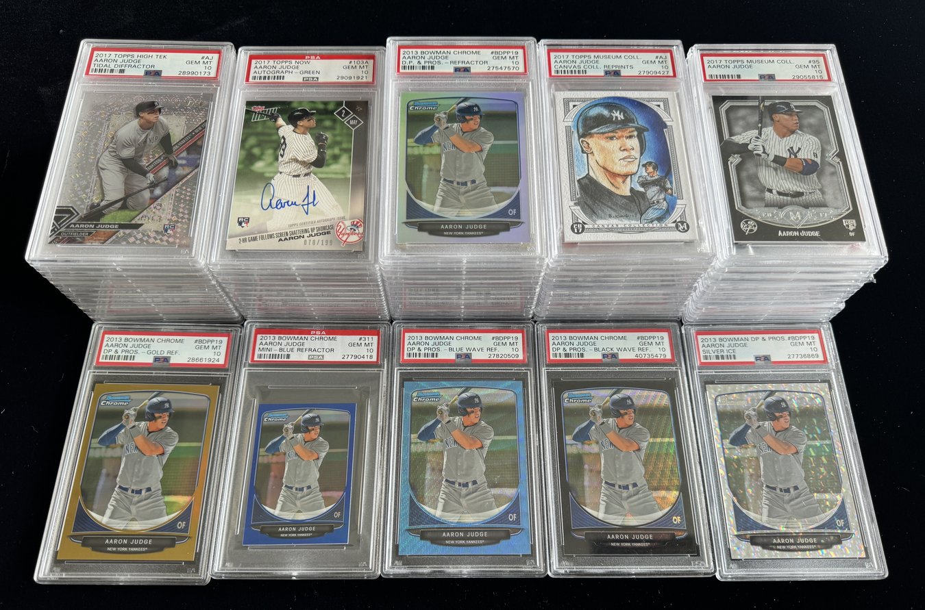 Aaron Judge Rookie Card Collection Including Rare Autographs Purchased